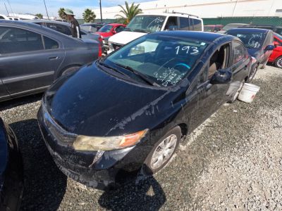 Vehicle: 2012 HONDA CIVIC (Lot 193)